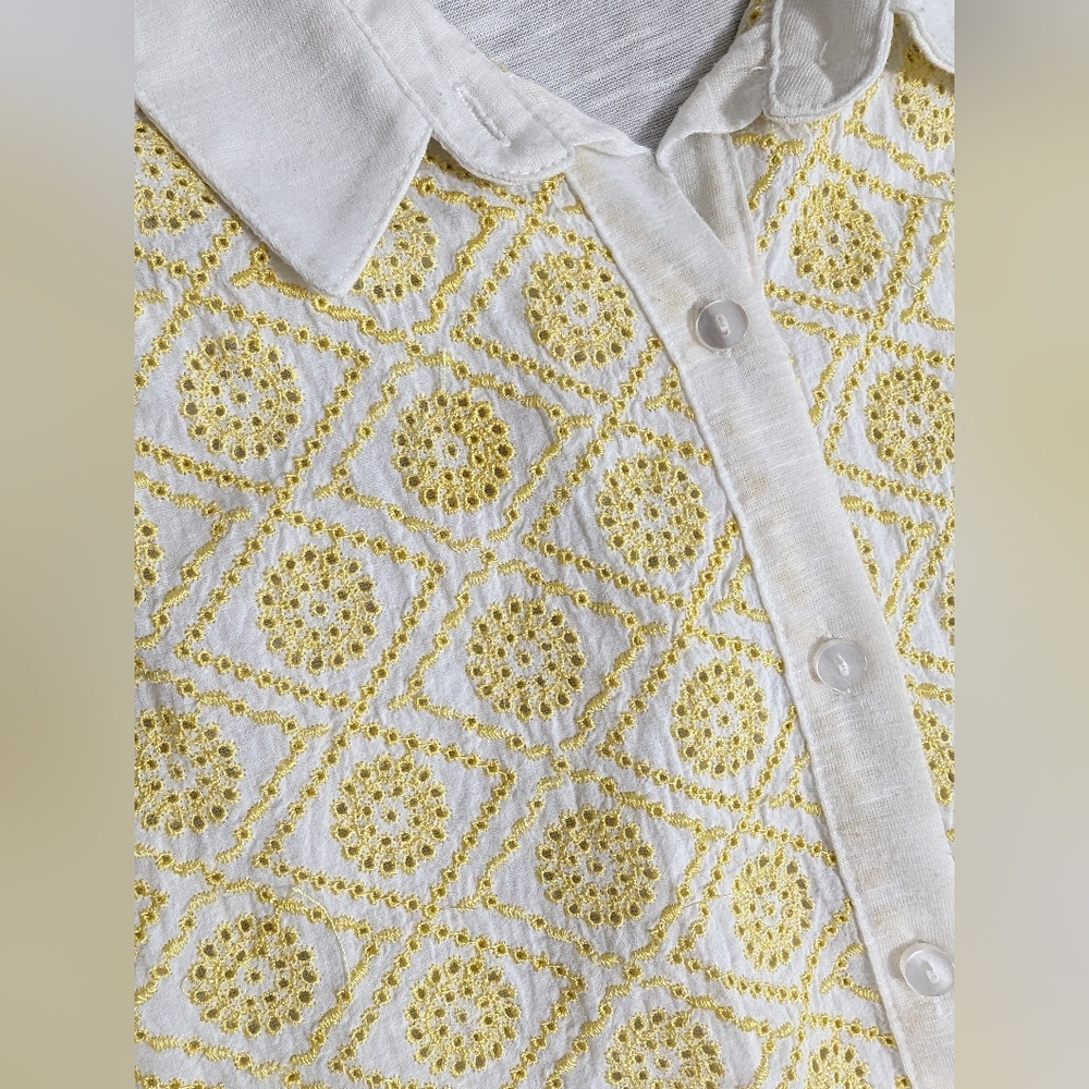 Hem and Thread Eyelet Top